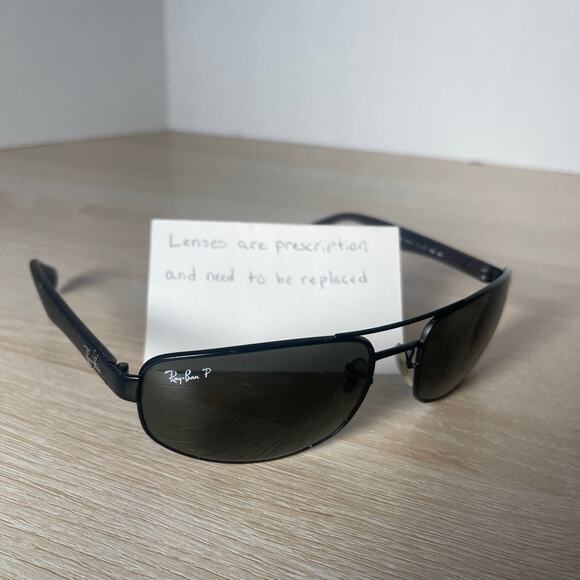 Ray-Ban RB3445 006/11 Sunglasses Black FRAMES ONLY 61-17-130 - Picture 1 of 8